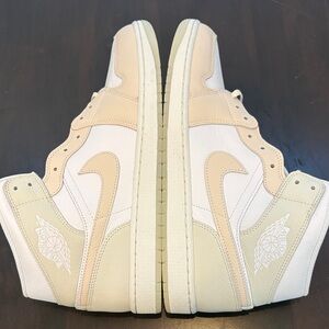Nike Jordans Men's Tan and White Sneakers
